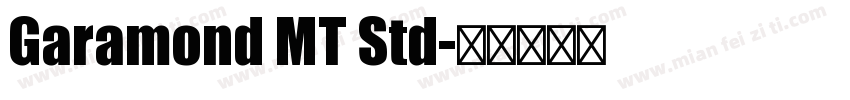 Garamond MT Std字体转换